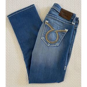 Big Star Jeans Womens Sz 26 x 26 Remy Thick Stitch Low Rise Stretch Straight Leg